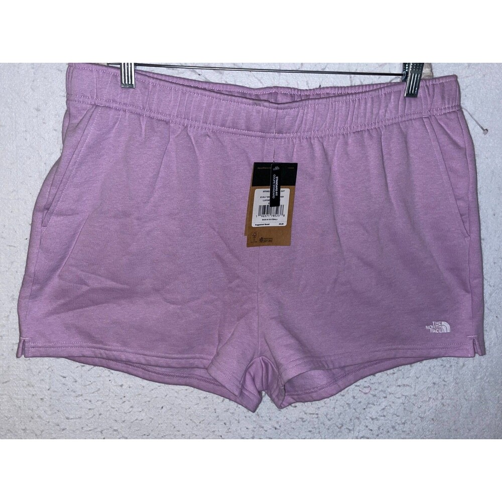 The North Face Half Dome Fleece Shorts Lupine Purple XXL Pockets NWT